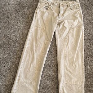 Zara Men’s Beige Carpenter Pants